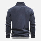 Old Fortune | Heren fleece trui met halve rits