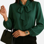 Old Fortune | Elegante blouse met strik