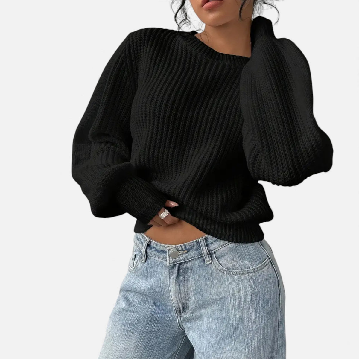 Old Fortune | Elegant Women's Sweater with Long Sleeves