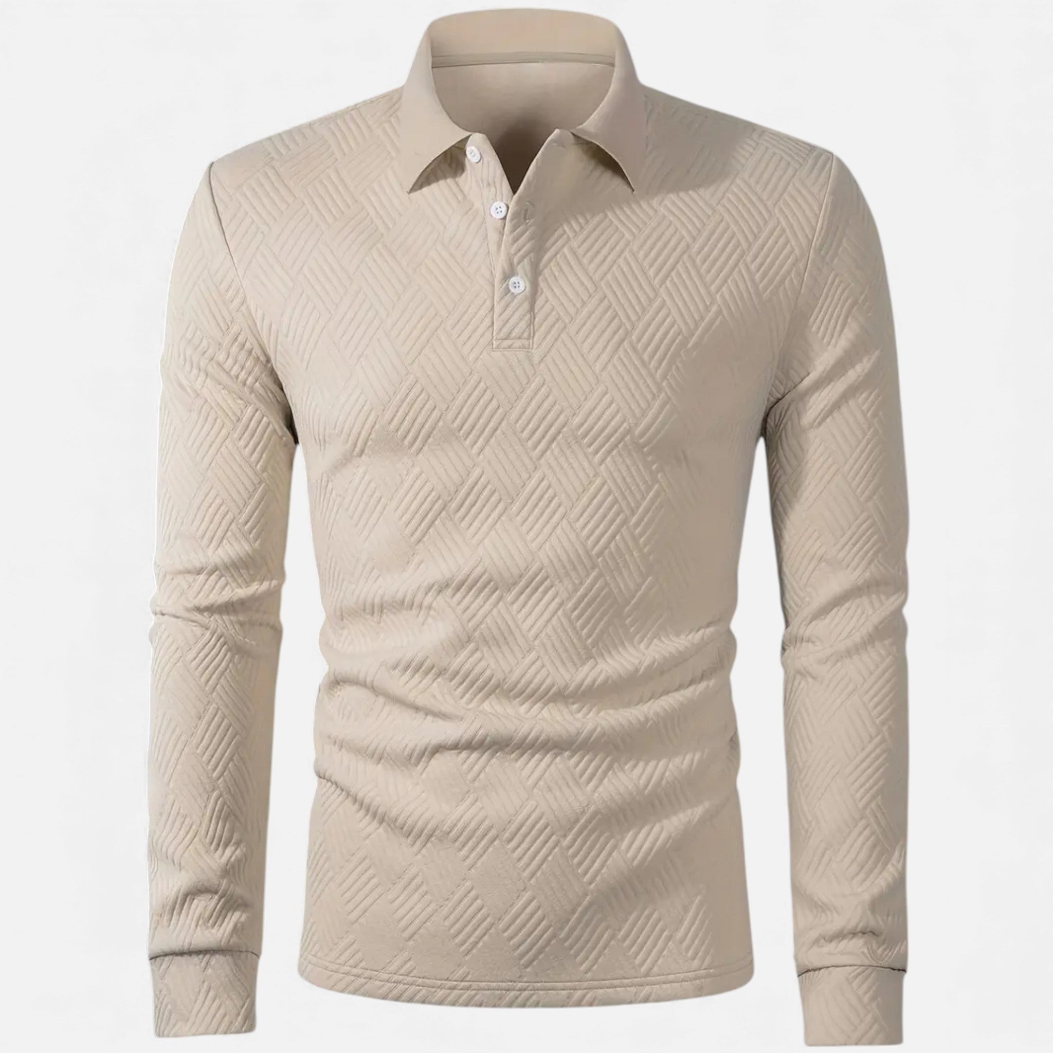 Old Fortune | Men's Long Sleeve Polo Shirt