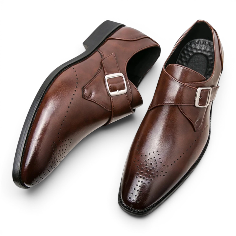 Old Fortune | Męskie Eleganckie Buty Monk Strap
