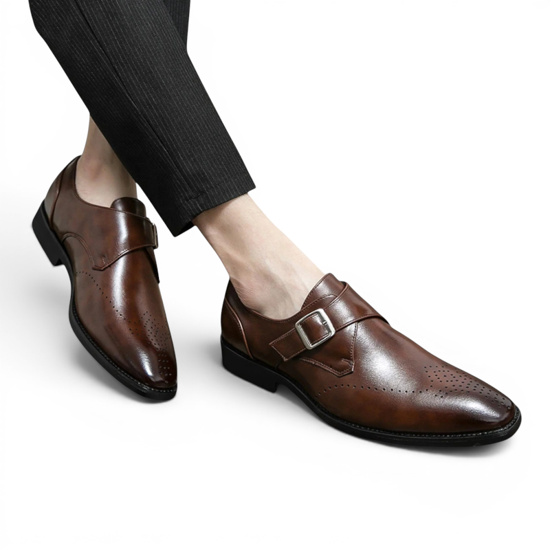 Old Fortune | Męskie Eleganckie Buty Monk Strap