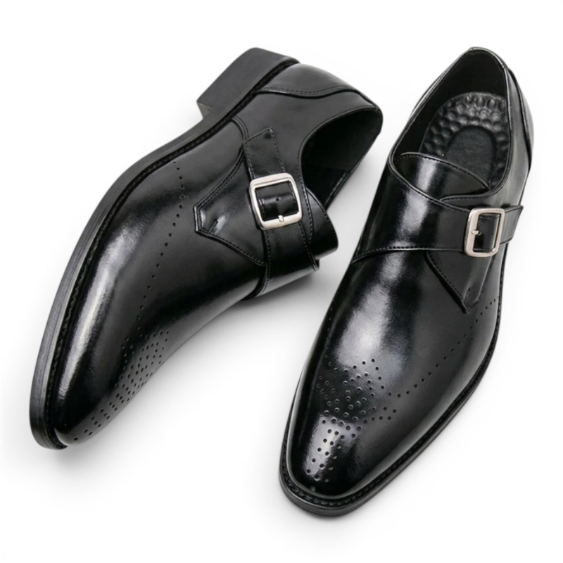 Old Fortune | Męskie Eleganckie Buty Monk Strap