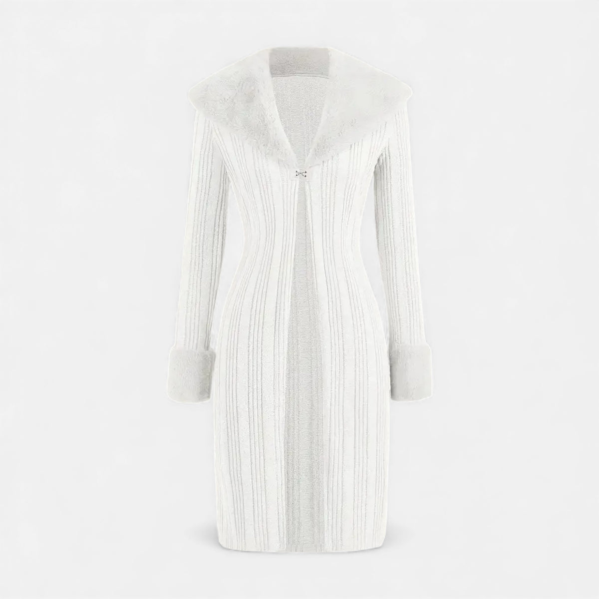 Old Fortune | Dames geribbelde cardigan met sluiting